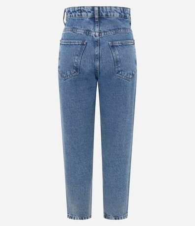 Pantalón Mom jean con Cintura Alta y Barra Doblada 6