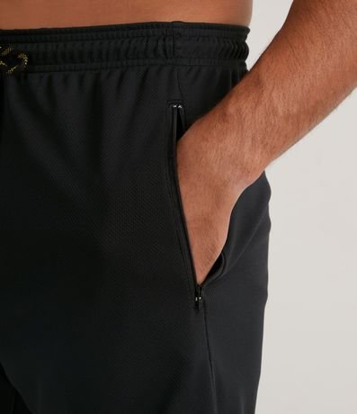 Bermuda Deportiva Texturizada con Cintura Elástica y Bolsillos con Cremallera 4