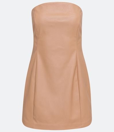 Vestido Corto Sastrería en Material Sintético con Recorte Corset 6