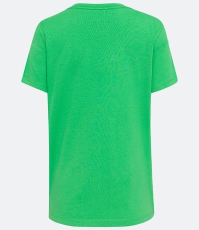 Blusa Básica en Algodón con Escote V y Manga Corta 6