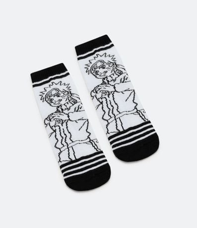 Media Infantil Caña Mediana con Estampado Naruto - Talle 19/22 al 31/34 4