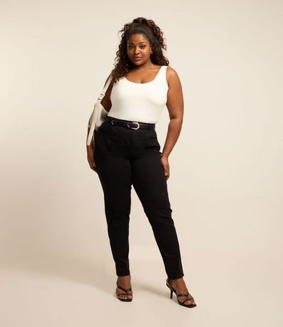 Pantalón Skinny en Sarga Curve & Plus Size