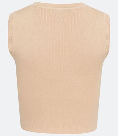 Blusa Musculosa Cropped en Viscosa Acanalada 6