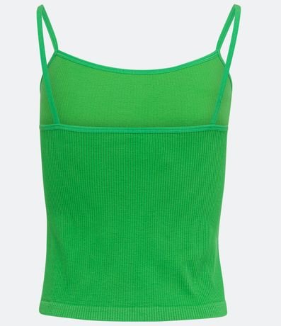 Blusa Musculosa en Poliamida Acanalada con Tirantes Finos 6