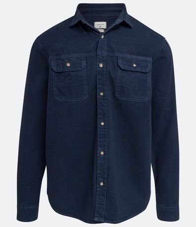 Camisa Lisa en Sarga 6