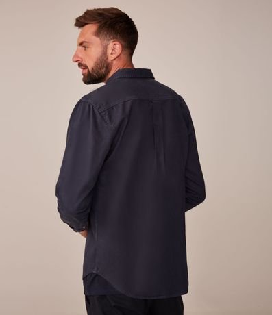 Camisa Lisa en Sarga 3