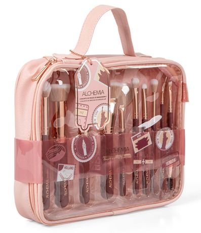 Kit con 10 Brochas de Maquillaje Alchemia 3