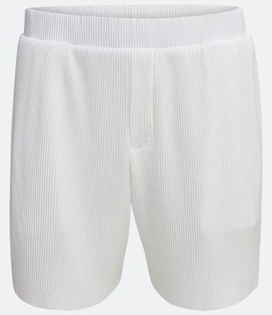 Bermuda con Cintura Elástica y Textura Plisada 6