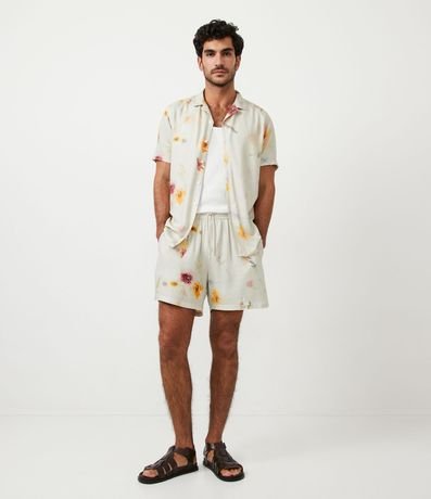 Bermuda Boardshort en Viscosa Estampada Floral 2