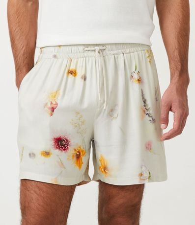 Bermuda Boardshort en Viscosa Estampada Floral 3