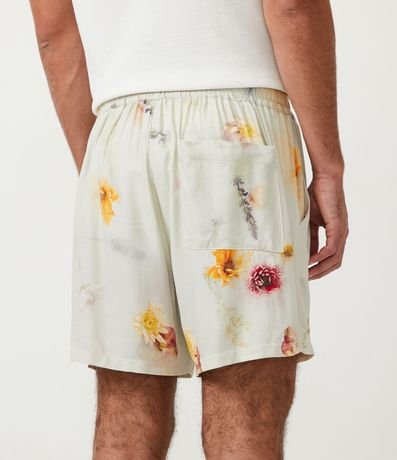 Bermuda Boardshort en Viscosa Estampada Floral 4