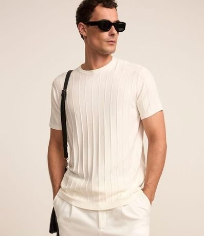 Remera Manga Corta en Viscosa Texturizada 1