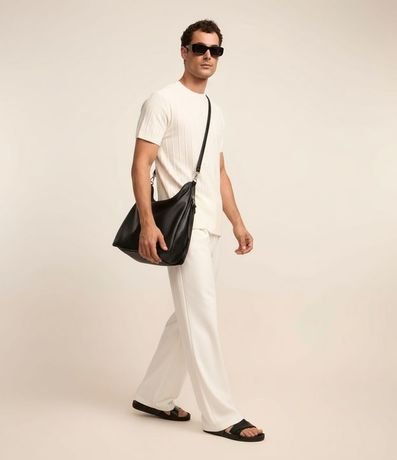 Remera Manga Corta en Viscosa Texturizada