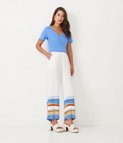 Blusa Básica en Media Malla con Escote V 2