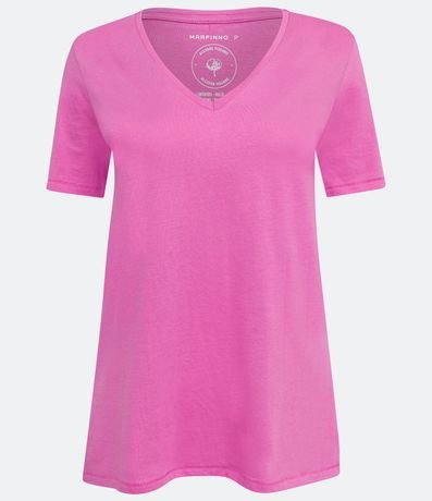 Blusa Básica en Algodón con Escote V 6