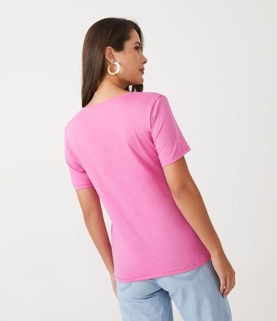 Blusa Básica en Algodón con Escote V 3