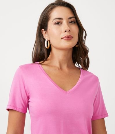 Blusa Básica en Algodón con Escote V 5