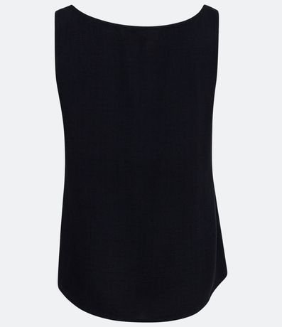 Blusa Musculosa en Viscosa con Cuello Redondo 2