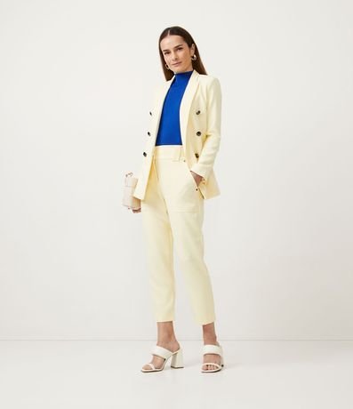 Blusa Musculosa Básica de Punto con Cuello Alto 2