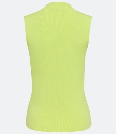 Blusa Musculosa Básica de Punto con Cuello Alto 6