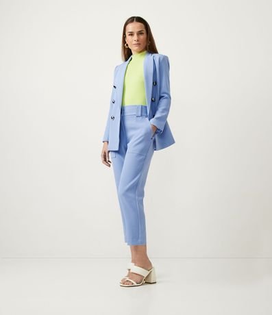 Blusa Musculosa Básica de Punto con Cuello Alto 2