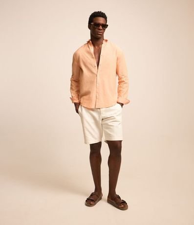 Bermuda Slim en Algodón con Cintura Elástica y Lazo 1