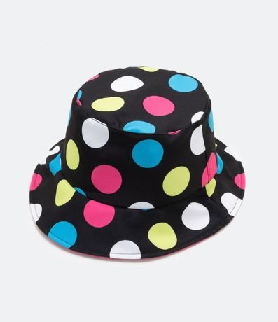 Sombrero Bucket Infantil con Estampado Lunares de Colores 1