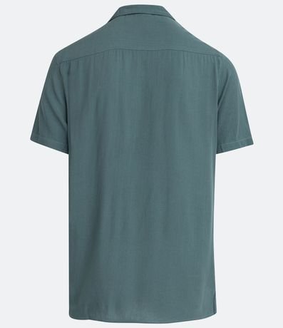 Camisa Manga Corta sin Estampa con Bolsillo 7