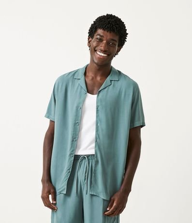 Camisa Manga Corta sin Estampa con Bolsillo 1