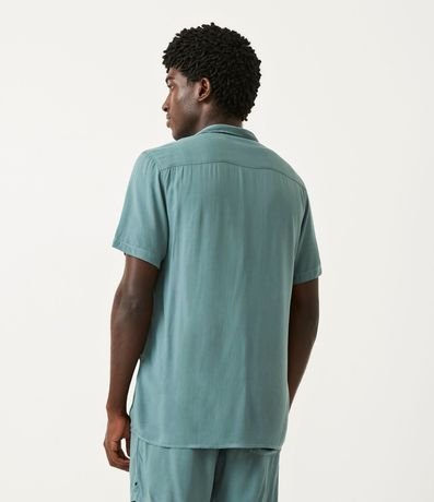 Camisa Manga Corta sin Estampa con Bolsillo 3