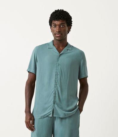 Camisa Manga Corta sin Estampa con Bolsillo 5