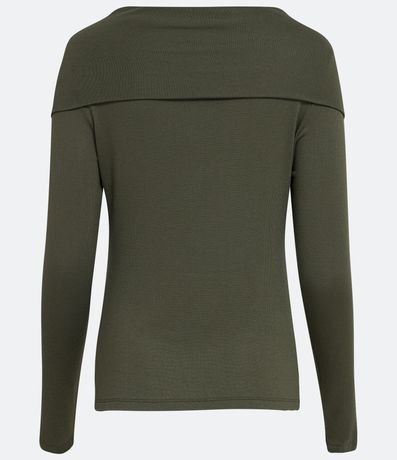 Blusa con Cuello Ancho Manga Larga en Viscosa 6