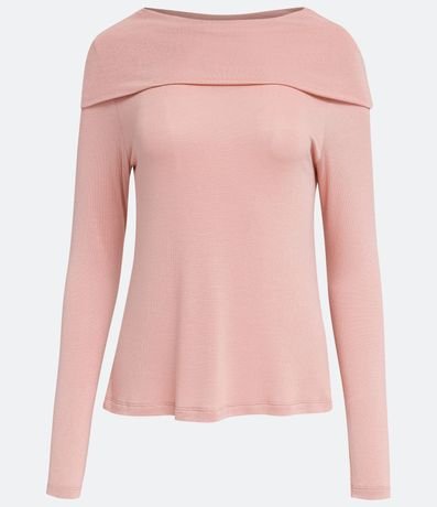 Blusa con Cuello Ancho Manga Larga en Viscosa 5