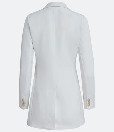 Blazer Sastrería Alargado con Botones Dorados 7