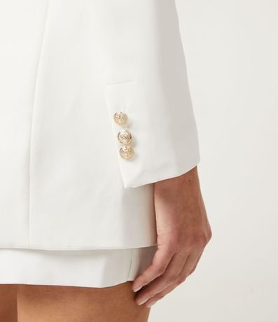 Blazer Sastrería Alargado con Botones Dorados 5