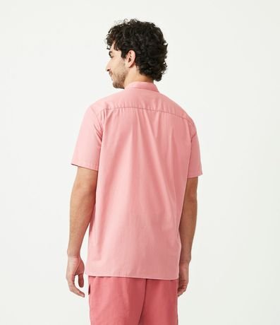 Camisa Slim en Algodón con Cuello Mao 4