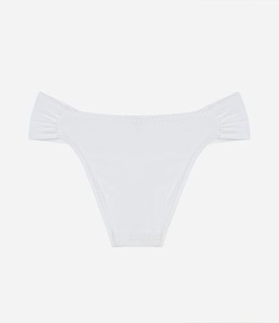 Bombacha Bikini en Algodón con Bordado Floral y Lateral Drapeado 6