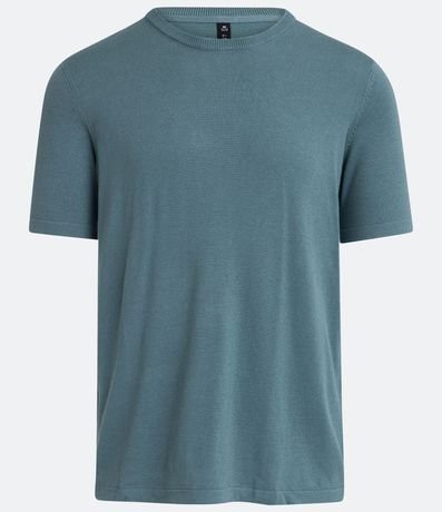 Remera Slim en Viscosa con Manga Corta 6