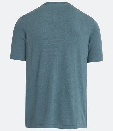 Remera Slim en Viscosa con Manga Corta 6