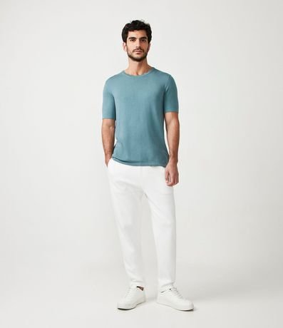 Remera Slim en Viscosa con Manga Corta 2