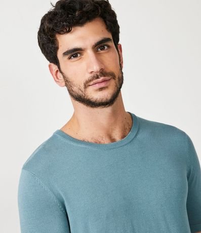 Remera Slim en Viscosa con Manga Corta 4