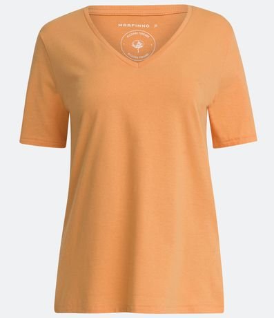 Blusa Básica en Algodón con Escote V 5