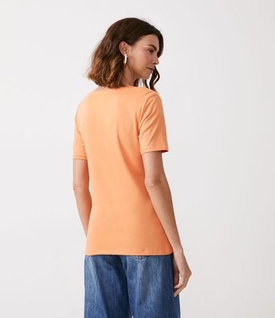 Blusa Básica en Algodón con Escote V 3