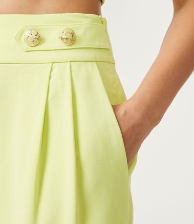 Pantalón Pantalona en Crepé con Botones Diferenciados 4