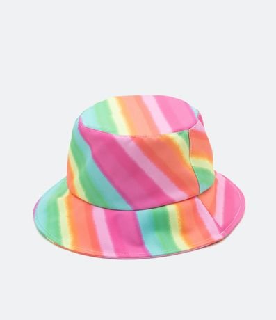 Sombrero Bucket Infantil con Rayas de Colores 1