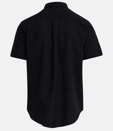 Camisa Comfort Básica en Lino con Manga Corta 6