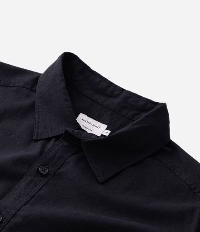 Camisa Comfort Básica en Lino con Manga Corta 9