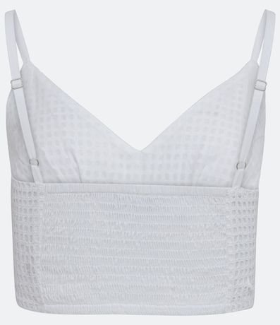 Blusa Cropped en Laise con Escote V 6
