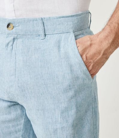 Bermuda Slim Texturizada en Lino con Algodón 4