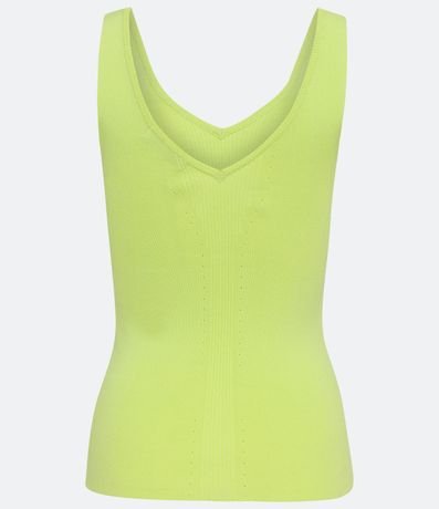 Blusa Musculosa en Viscosa con Escote V 6